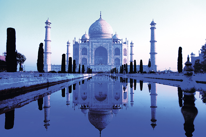 Papier peint Blue Taj Mahal